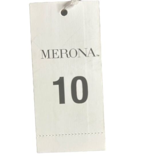 Merona Block Heel Sandals Ankle Strap Open Toe Heels Black Women's 10 Goth Event - Picture 11 of 11